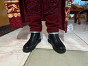 红蜻蜓妈妈棉鞋25冬季女鞋羊毛加绒皮鞋中年保暖短靴WTC437091Z黑色38 实拍图