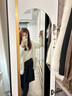 小匠材全身镜穿衣镜贴墙自粘免打孔试衣镜壁挂式家用卧室宿舍镜子30*120 实拍图