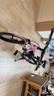 永久（FOREVER）儿童山地车儿童自行车儿童山地自行车6到12岁小学生新款变速单车 标配粉紫|单速+辐条轮+后座+车灯 18寸|身高120-150cm 实拍图