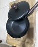 温仑山鹅卵石超轻精铁炒锅无涂层不粘锅炒菜锅电磁炉明火燃气灶 【第四代渗氮】钛铁锅- 32cm 实拍图