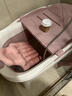 日本川奈Kawana泡澡桶大人可折叠家用成人全身浴缸洗澡盆恒温加厚 【1500W加热款】樱花粉1.38米 实拍图