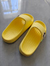 巴布豆儿童拖鞋男女童宝宝软底居家浴室夏季凉拖鞋 黄色 210码 实拍图