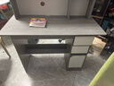 立太书桌书柜一体电脑桌学习桌学生家用办公桌子写字桌卧室小型工作台 【特价冲量】甄选品质HDF板-莫兰迪色100cm 实拍图