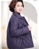 梵花秀（fanhuaxiu）妈妈冬装轻薄羽绒棉服洋气中年妇女短款棉袄中老年女装夹棉外套 紫色 （轻薄羽绒棉服） 2XL 建议穿125-136斤 晒单实拍图