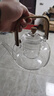 枫梭提梁玻璃提梁壶电陶炉煮茶壶家用耐高温过滤花茶壶茶具礼套装 枫梭提梁壶 1000ml 实拍图