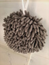 洁丽雅手球17*17cm*2条雪尼尔加厚吸水巾厨房卫生间浴室抹布 白灰 实拍图