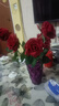 爱已装糖仿真花假花 奶油风手感保湿玫瑰花客厅摆件餐桌装饰花 红色5支 实拍图