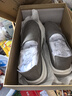 海澜之家男鞋百搭透气休闲套脚一脚蹬布鞋软底鞋子男HAAXXM1EAO224 灰色39 实拍图
