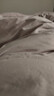 MIDO HOUSE铭都100支四件套纯棉床上用品100%全棉床笠被套A类高端轻奢高级感被罩220x240cm烟灰紫 实拍图