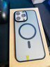 绿联 适用iPhone15Promax手机壳 苹果15ProMax磁吸壳 MagSafe保护套 无线充电防摔 磨砂黑色 实拍图