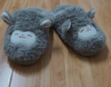 名创优品（MINISO）羊咩咩棉拖鞋女冬季包跟家居室内厚底月子毛毛拖鞋深灰38-39 实拍图