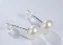 黛米极简系列5-6mm无核淡水珍珠耳钉S925银新年礼物送女友老婆 实拍图