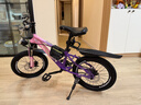 永久（FOREVER）儿童山地车儿童自行车儿童山地自行车6到12岁小学生新款变速单车 标配粉紫|单速+辐条轮+后座+车灯 18寸|身高120-150cm 实拍图