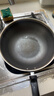 炊大皇 炒锅 304不锈钢炒菜锅煎锅 平底不粘炒锅32cm 可立可视盖不挑灶 实拍图