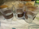 【采销严选】玻璃水杯带杯架套装家用茶杯防烫束腰耐热客厅水杯 风琴杯+木杯套 320ml 1只 实拍图