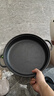 铁仕达（Telssida）双耳铸铁平底锅加厚生铁锅烙饼锅不粘无涂层煎锅水煎包锅老式饼铛 31cm(玻璃盖) 实拍图