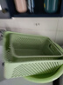 京东物流 桌面长方形收纳筐厨房杂物家用收纳盒塑料玩具零食整理 绿色大号 29*19.5*11.6cm 实拍图