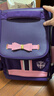 剑桥树书包小学生女生儿童4-6年级护脊减负高颜值大容量双肩包 紫粉大码 实拍图