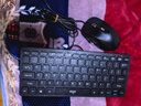 爱国者【aigo】巧克力小键盘鼠标套装有线笔记本外接迷你小型便携游戏办公家用超薄USB爱国者键鼠打字适用 黑色(键盘鼠标套装) 实拍图