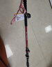 探路者喀纳登山杖手杖碳素碳纤维可伸缩超轻户外徒步便携爬山棍 燎原红 实拍图