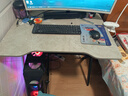 奥伦福特  电脑桌台式家用电竞游戏桌办公书桌简约书房写字桌子 欧式岩板灰-单桌80*60 升级款电竞桌 实拍图