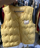 嘟嘟家儿童背心加厚秋冬过年红色男童马甲冬季保暖童装女童棉服马夹上衣 黄色 100 实拍图