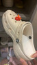 CROCS卡骆驰厚底云朵洞洞鞋时尚百搭户外沙滩鞋女鞋|206750 骨白色-2Y2(含智必星) 39 (250mm) 实拍图