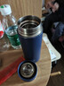 富光 保温杯高档男女316不锈钢学生便携泡茶大容量水杯年货礼品定制 墨蓝450ml【316内胆】 实拍图