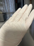 英科医疗（INTCO）一次性医用丁腈手套100只S码白色防护实验室家务洗碗乳胶橡胶手套 实拍图