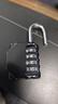 奥本大号密码挂锁 室内外门锁 防水防锈金属锁1604黑色 实拍图