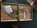 顶辉网红20支装真皮烟盒 棕色荔枝纹香菸盒不锈钢真皮加长女细支烟盒20支超薄防潮抗压便携 棕色金边（粗支款） 实拍图