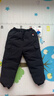 保姆鹅 大童羽绒裤保暖白鸭绒外穿加厚冬装裤宝宝工装裤[NM2556] 炭黑 100 实拍图