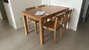 源氏木语实木餐桌北欧办公桌简约小户型家用餐桌椅组合家具 红橡木1.3米一桌四椅Y90S01 实拍图