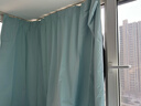 铭聚布艺全遮光窗帘成品窗帘布遮阳帘 涤塔夫优雅蓝2.0宽*1.6高挂钩式单片 实拍图