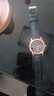 【网红爆款】商务腕表石英运动表休闲皮带男女手表 黑色 实拍图