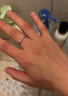 BJYLS999足银莫比乌斯戒指女素圈简约开口可调节指环男纯银食指戒尾戒 S999足银莫比乌斯戒指 实拍图