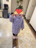 玛米玛卡（MOMOCO）儿童外套冬季女童大衣加绒甜美时尚爱心呢子大衣 紫色 120 实拍图