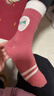 六指鼠春秋儿童袜子女童学生厚棉女宝宝红色小中大童中筒秋冬加厚长筒 880X爱心公主加长筒 5双 均码 建议鞋33-36码袜标10-15岁 实拍图