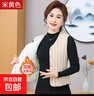 秋冬季保暖羽绒棉马甲女修身内胆坎肩加绒加厚背心大码妈妈装 米黄色（加绒加厚款） 3XL 115斤-130斤 实拍图