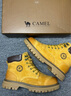 骆驼（CAMEL）王俊凯同款冬加绒户外工装马丁大黄靴男 G122W7757TR 金黄 40 实拍图