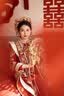 凤冠霞帔婚服重工秀禾服大码胖MM新娘中式嫁衣结婚改良汉服出阁服 雅姿丝绒款 无头饰 L 110斤左右 晒单实拍图