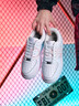 卡帕（Kappa）女鞋冬季2025新款增高小白鞋子女百搭休闲运动板鞋女 鹭羽白 37 实拍图