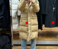 优衣库女装高级保暖羽绒长大衣/老爸评测外套夹克25秋冬481014 32 深米色 L /160/88A 实拍图