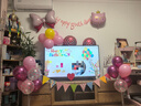 多美忆生日场景布置女孩生日气球儿童道具氛围装饰快乐桌飘装扮粉色套餐 实拍图