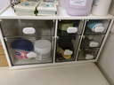 禧天龙加厚桌面化妆品收纳盒首饰收纳盒办公桌文具盒宿舍神器七抽屉白色 实拍图