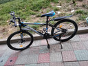 金武端自行车成人山地车公路赛车单车骑行变速超轻越野中学生初中青少年 顶配版-辐条轮-黑蓝色 24寸21速 实拍图