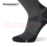 SMARTWOOL徒步轻量减震中筒袜户外美利奴羊毛袜运动袜登山袜1614/1613 1614中筒袜:中灰色052 L（适合脚码42-45） 实拍图