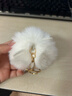 仿獭兔毛小柿子可爱书包包挂件毛绒球玩偶公仔汽车钥匙扣挂饰礼物 1个装【猫猫球钥匙扣】 1个装 实拍图