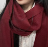 恒源祥围巾女秋冬季羊毛女士围脖披肩妈妈老人生日礼物骐骥红元旦礼盒 实拍图