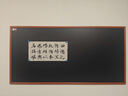 富鑫通树脂绿板教学黑板教室粉笔磁性白板木框多媒体一体机推拉智慧黑板升降式五线谱学校专用教学写字板 树脂黑板（木框） 100*200cm 实拍图